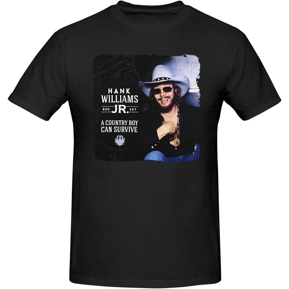Hank Williams Jr Country Outlaw Music Fan Graphic T-Shirt